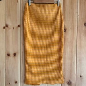 Urban Outfitters Textured Sunflower Yellow 🌻 Striped Skirt